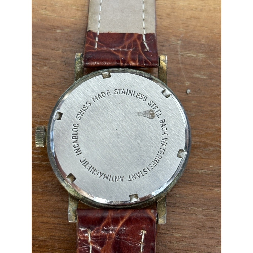 ⭐️Vintage Hilton 17 Jewels Watch Swiss Made⭐️Mechanical Incabloc Manual Wind⭐️ - Picture 6 of 9